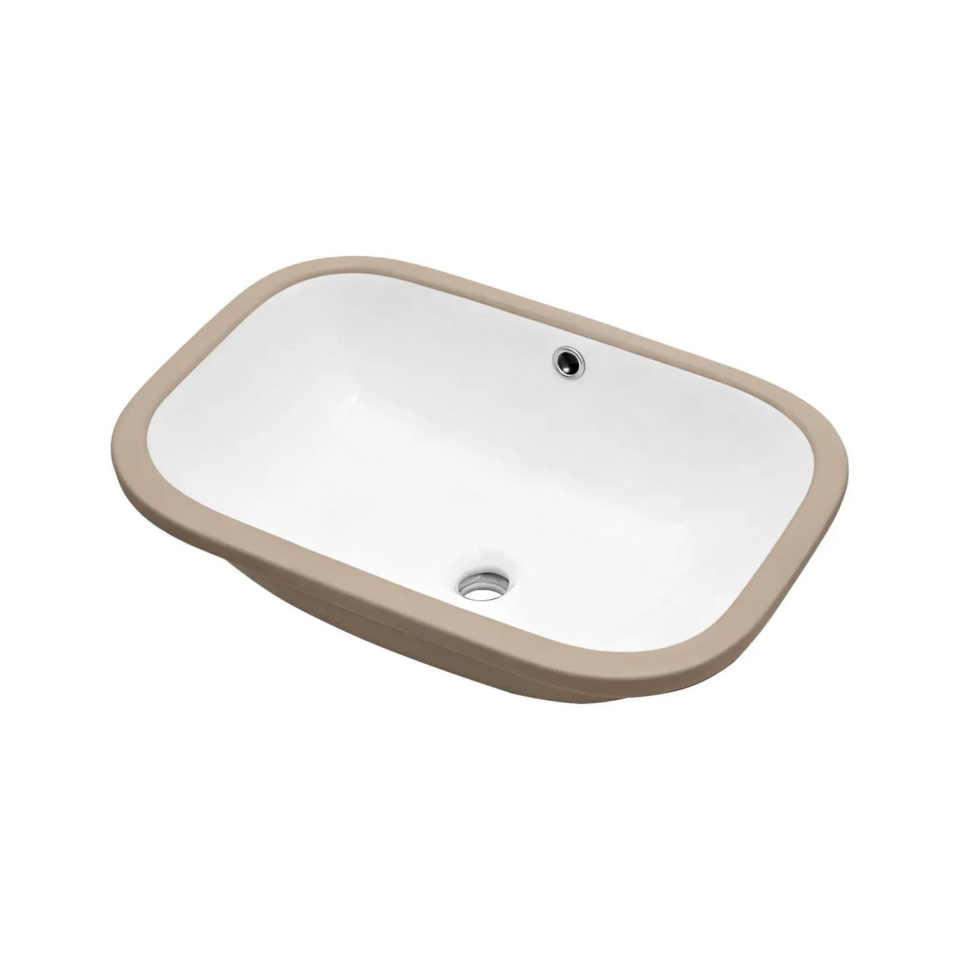 Modern Ceramic Undermount Bathroom Sink With Overflow, High Quality by HouseOfZazla