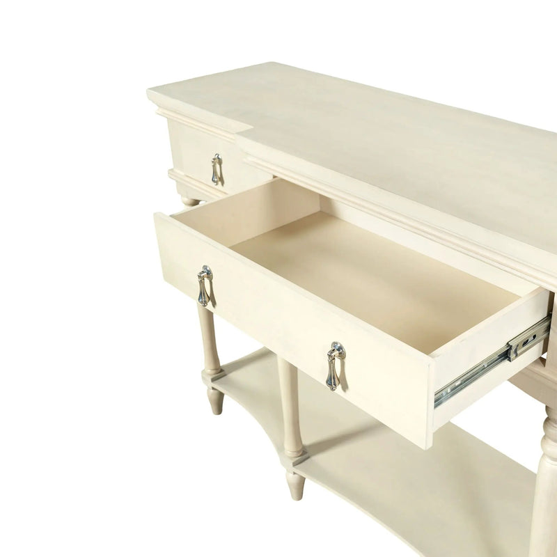 Retro Console Table With 3 Soft Close Drawers by HouseOfZazla