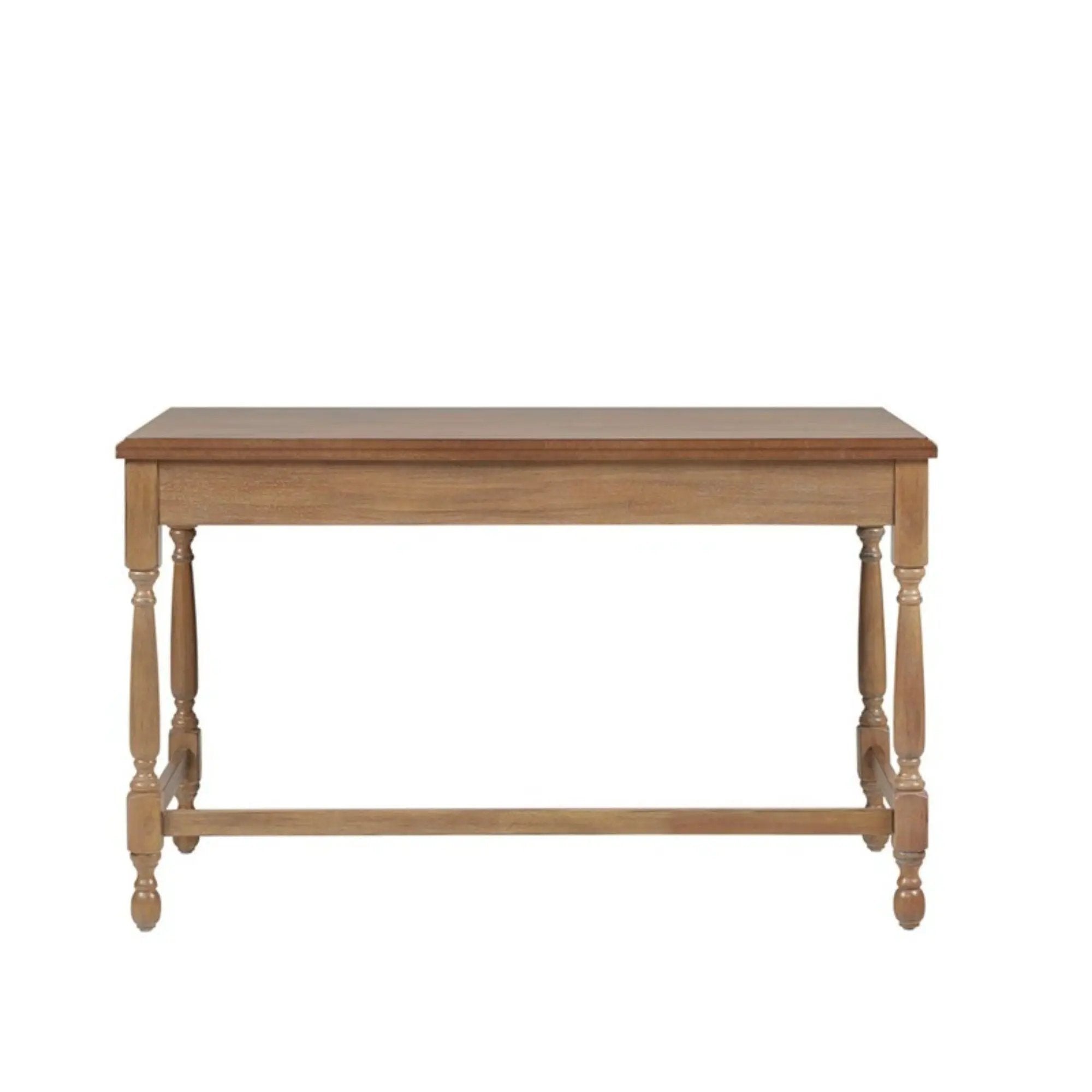 Tabitha - Desk With Drawer And Turned Legs - Natural by HouseOfZazla