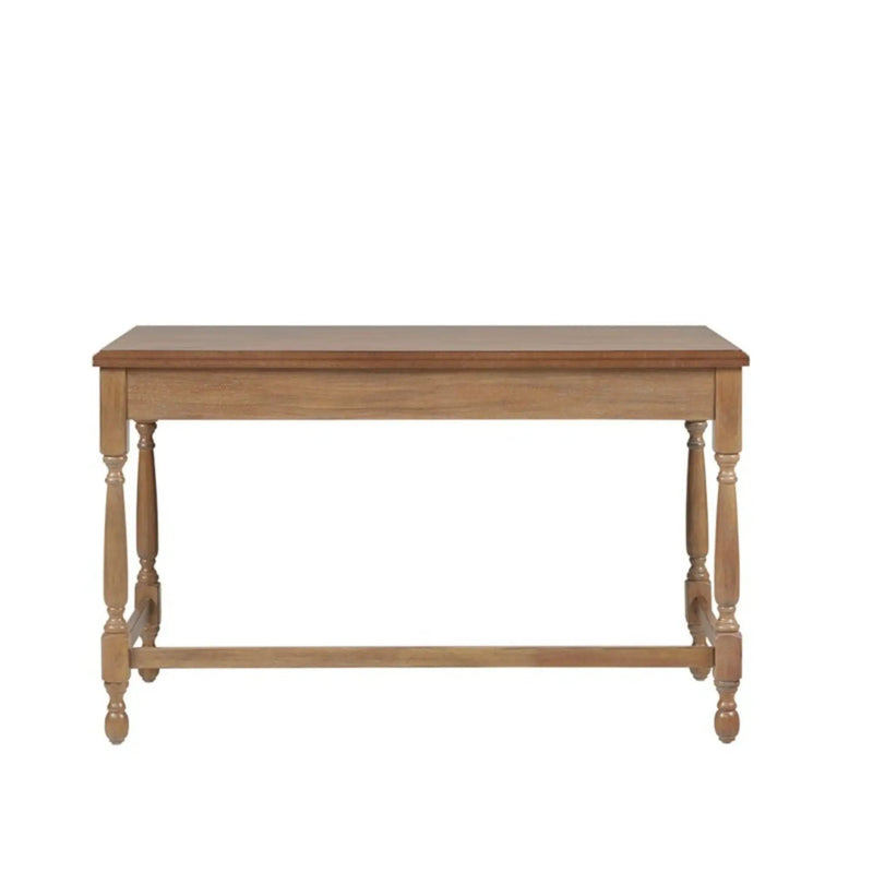 Tabitha - Desk With Drawer And Turned Legs - Natural by HouseOfZazla