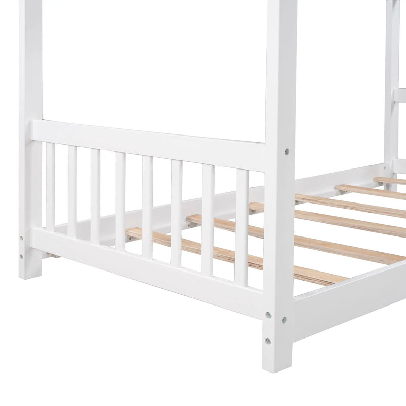 House Platform Bed With Headboard And Footboard, Roof Design by HouseOfZazla
