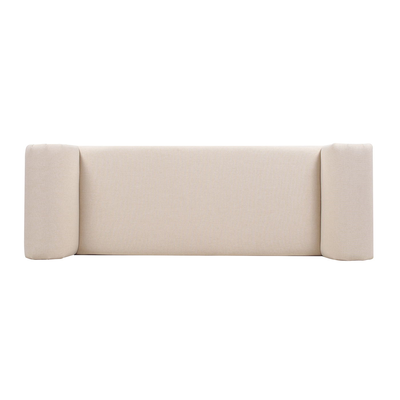 Kathy - Roll Arm Entryway Accent Bench - Sky Neutral Beige by HouseOfZazla