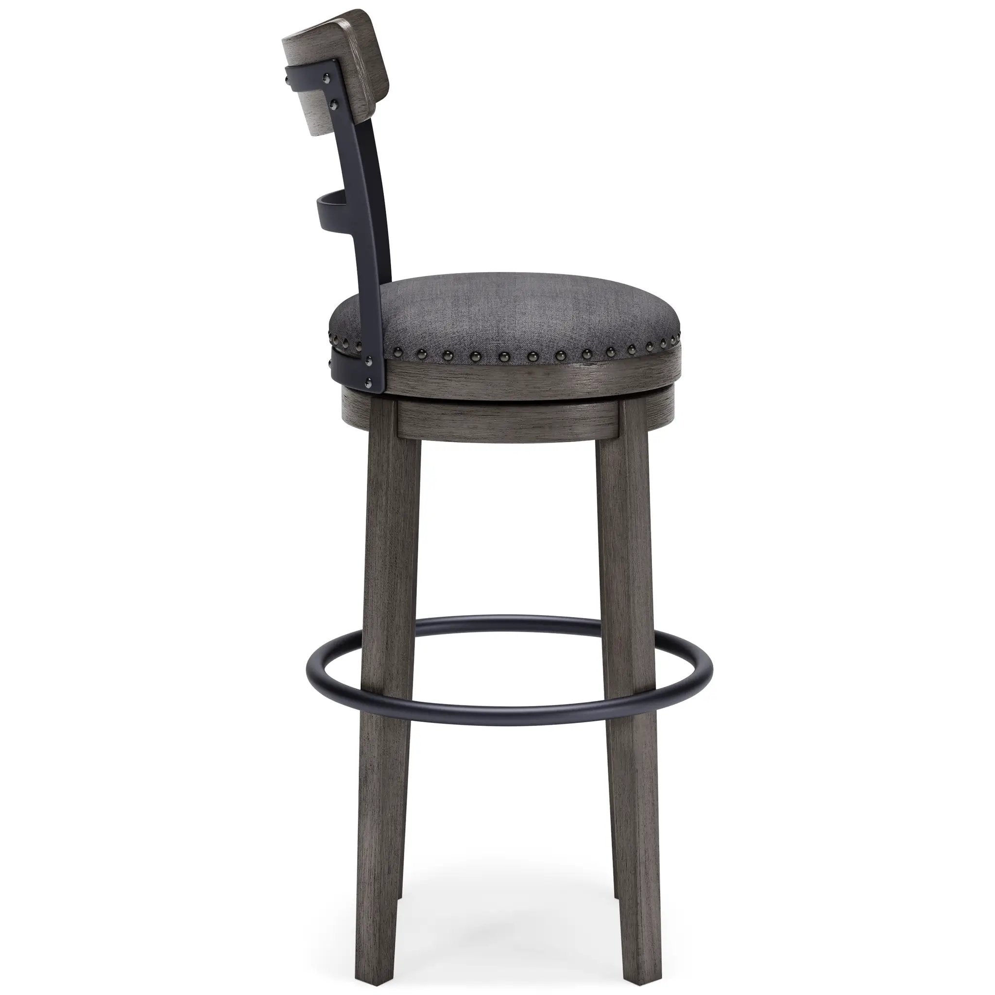 Caitbrook - Tall UPH Swivel Barstool - Gray by Unique Piece Furniture