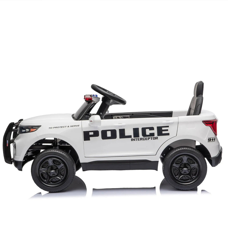 Licensed Ford Police 12V Ride-On Truck with Parental Remote Control by HouseOfZazla