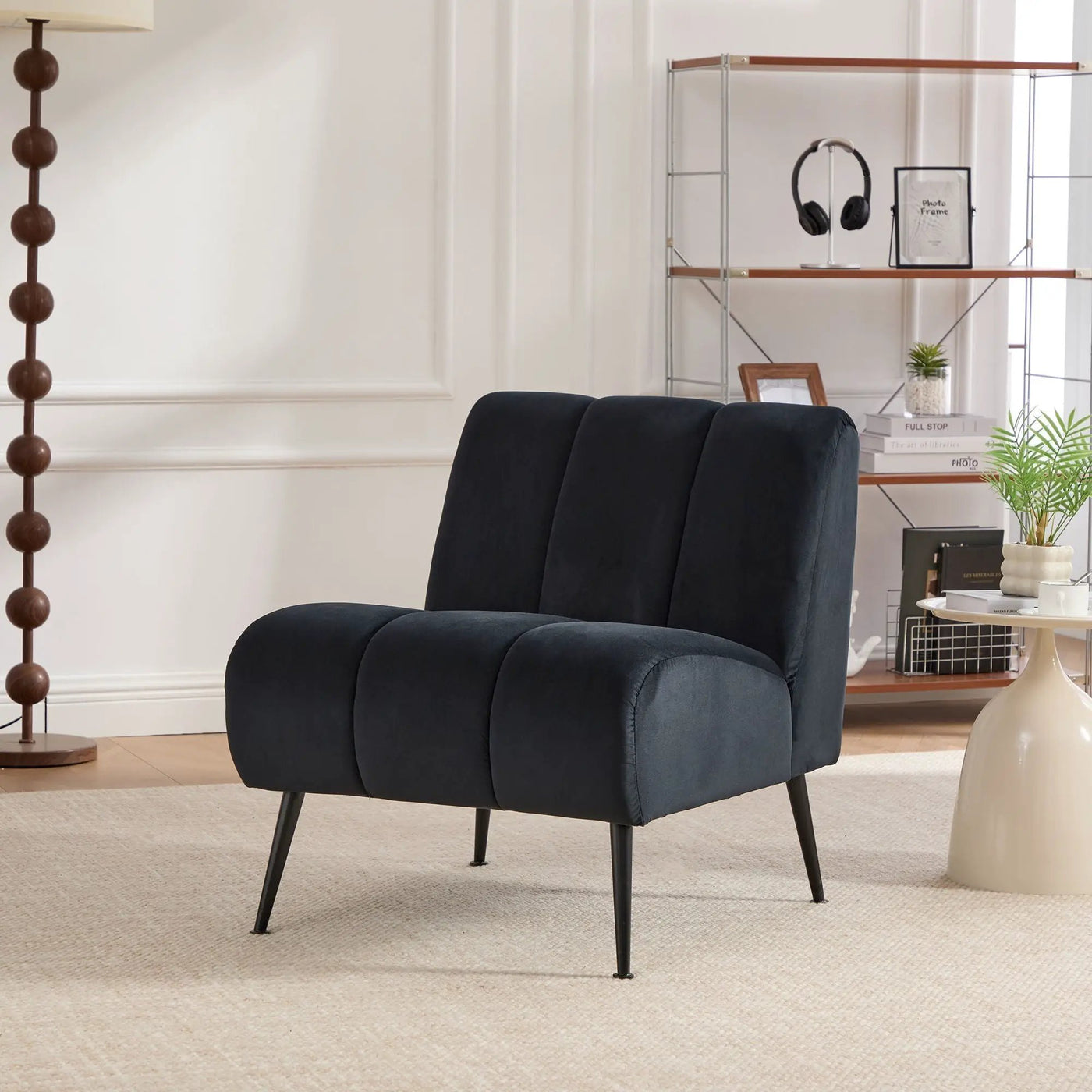Upholstered Armless Chair For Living Room by HouseOfZazla