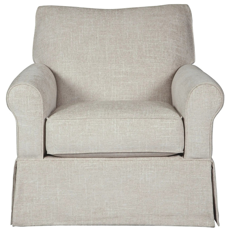 Searcy - Swivel Glider Accent Chair - Quartz by Unique Piece Furniture