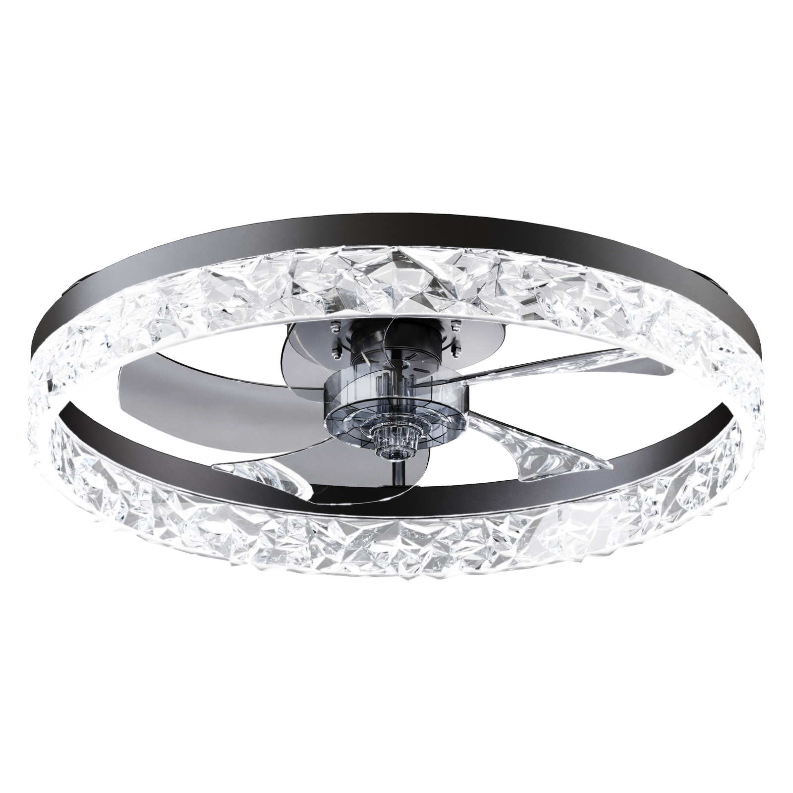 19.7" Ceiling Fan with Dimmable LED Light and Remote & App Control by HouseOfZazla