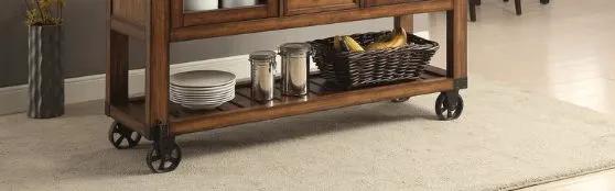 Kadri - Kitchen Cart - Distressed Chestnut by Unique Piece Furniture