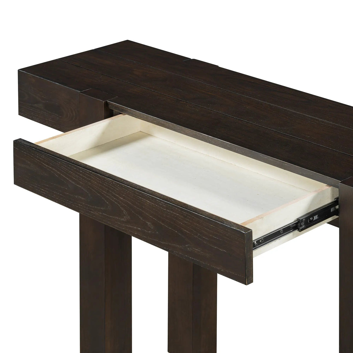 TREXM Rustic Minimalist Console Table with Hidden Drawer by HouseOfZazla