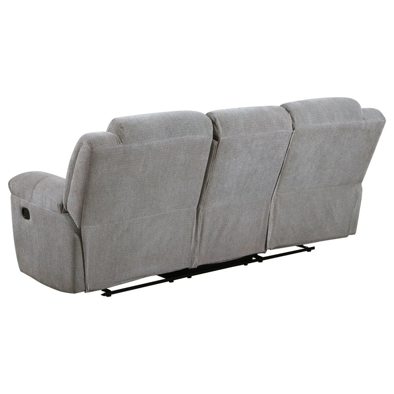 Gilson 2-piece Chenille Upholstered Reclining Sofa Set Grey by Unique Piece Furniture