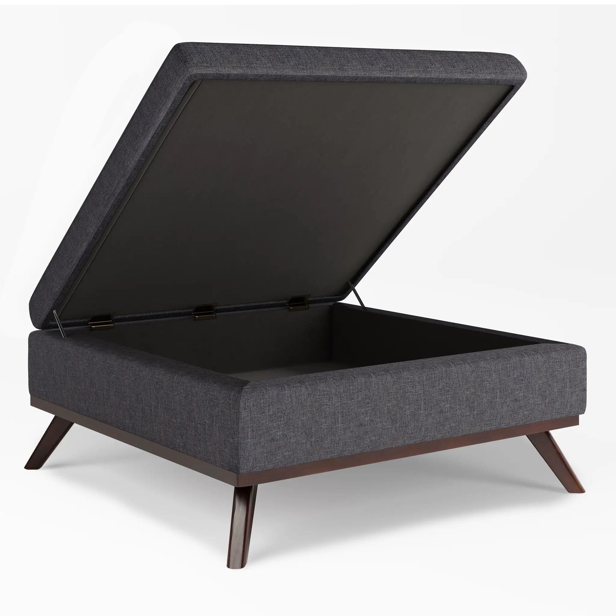 Owen - Square Coffee Table Storage Ottoman - Slate Gray by Unique Piece Furniture
