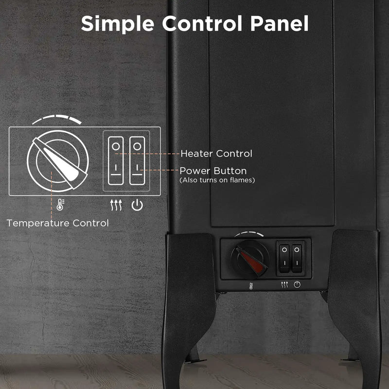Suburbs TS17 Electric Fireplace Stove Heater by TURBRO
