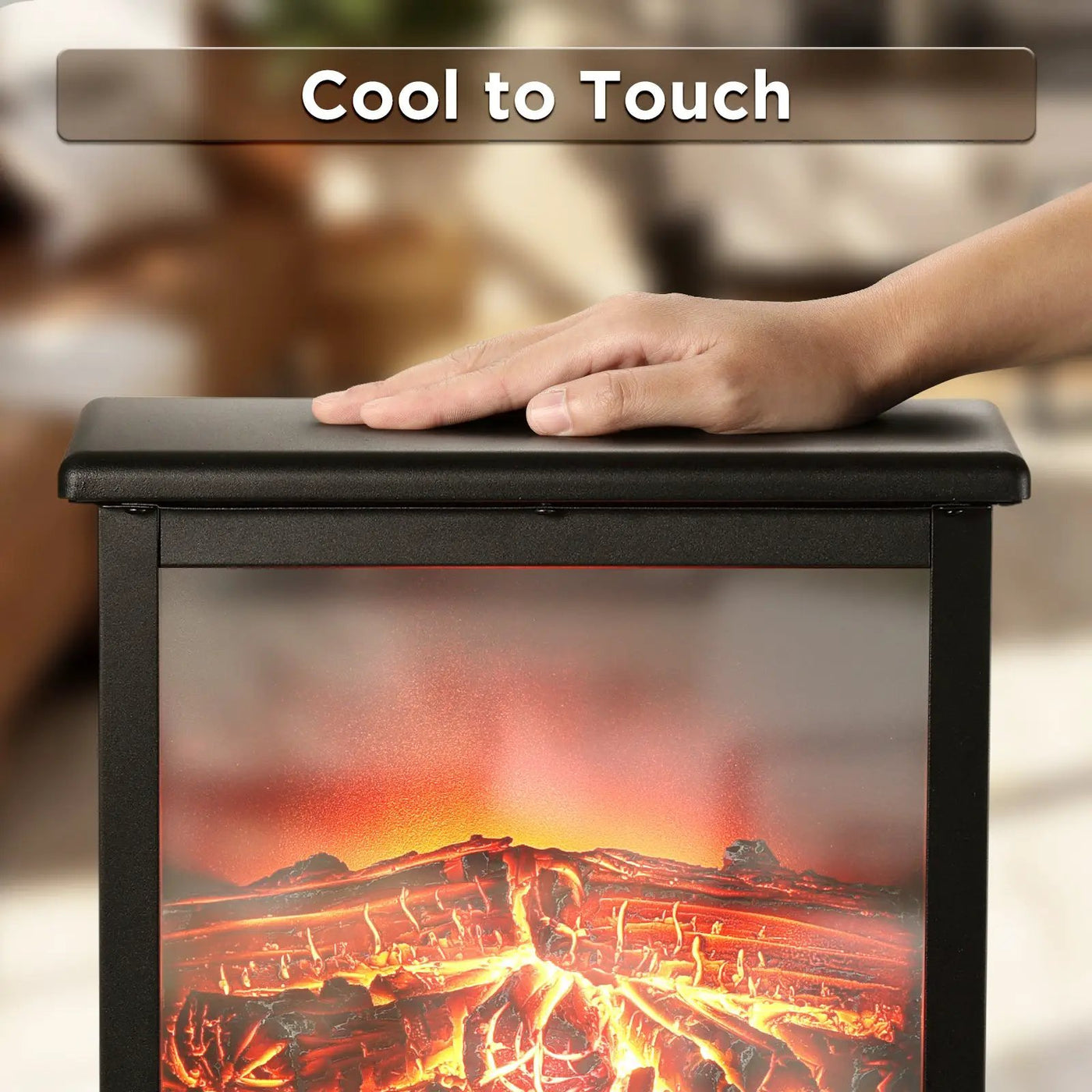 (Open Box) Suburbs TS17Q Electric Fireplace Stove Heater by TURBRO