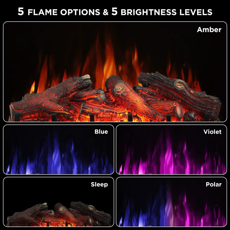 Eternal Flame EF30-PB Electric Fireplace Logs by TURBRO