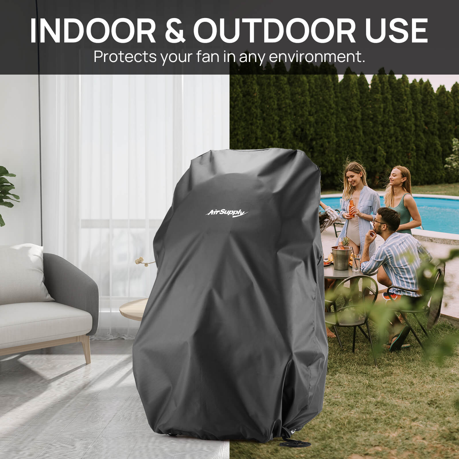 AirSupply MS12 Portable Mist Fan Cover by TURBRO