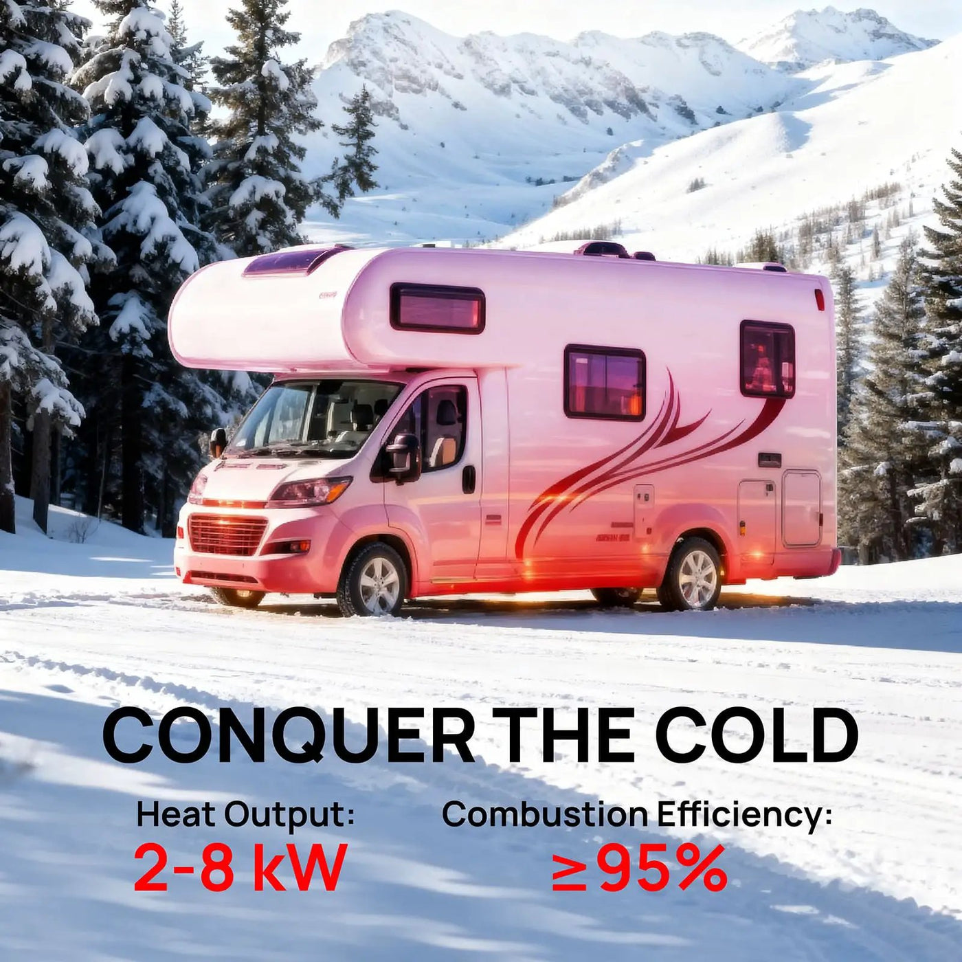 Arcade H8BP Diesel Heater, 8kW Triple Power, All-in-One Compact by TURBRO