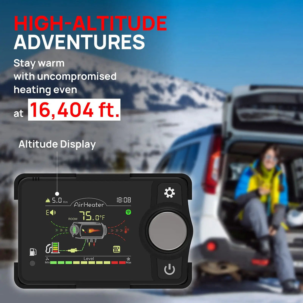 Arcade H8BP Diesel Heater, 8kW Triple Power, All-in-One Compact by TURBRO