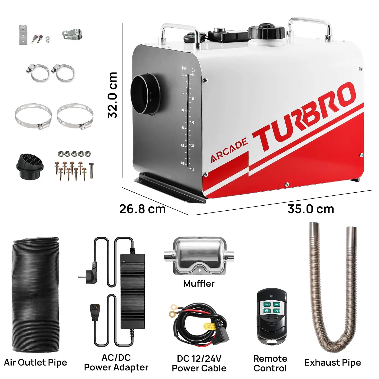 Arcade H8BP Diesel Heater - European version by TURBRO