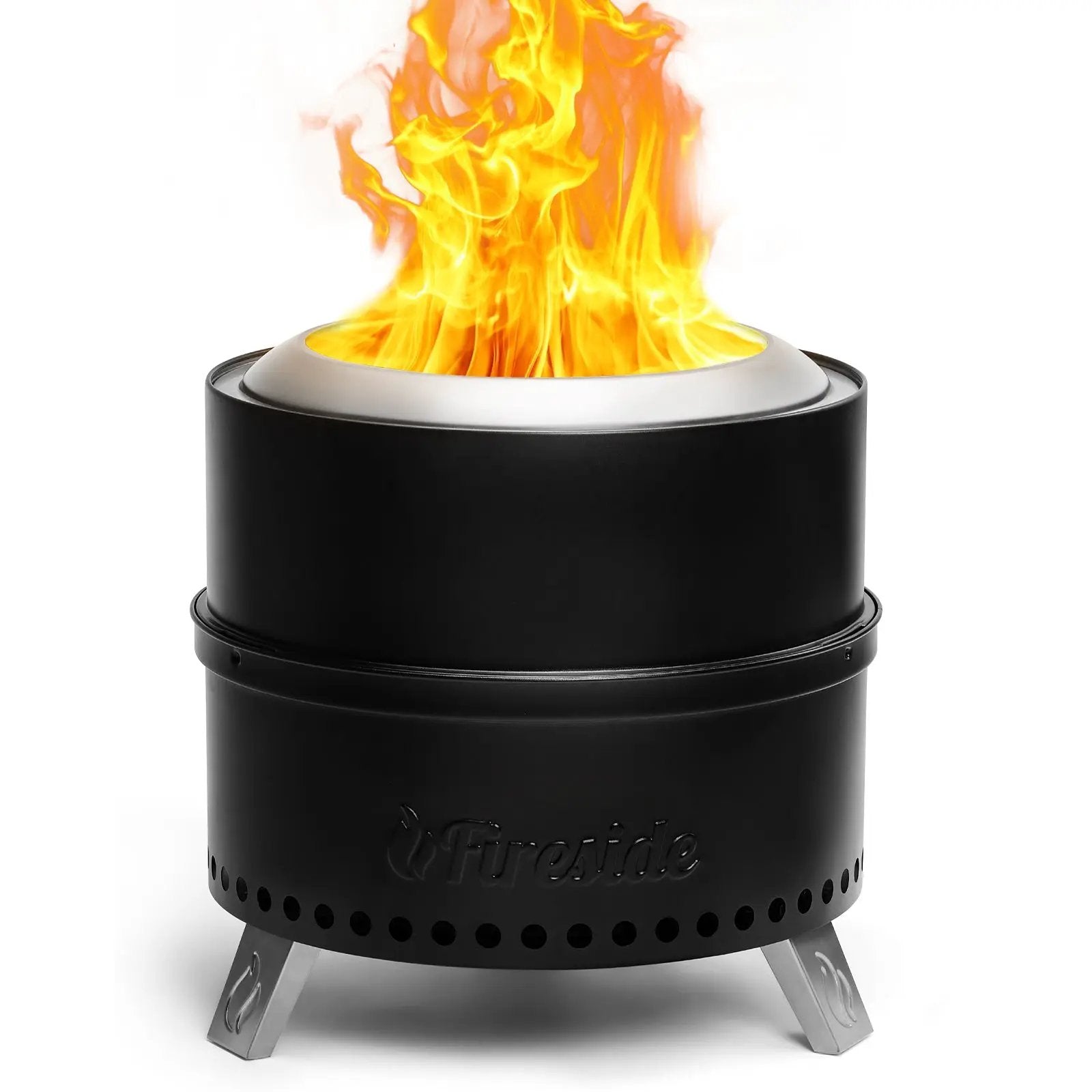 Pluto R19-PG Smokeless Outdoor Fire Pit - Painted Black by TURBRO