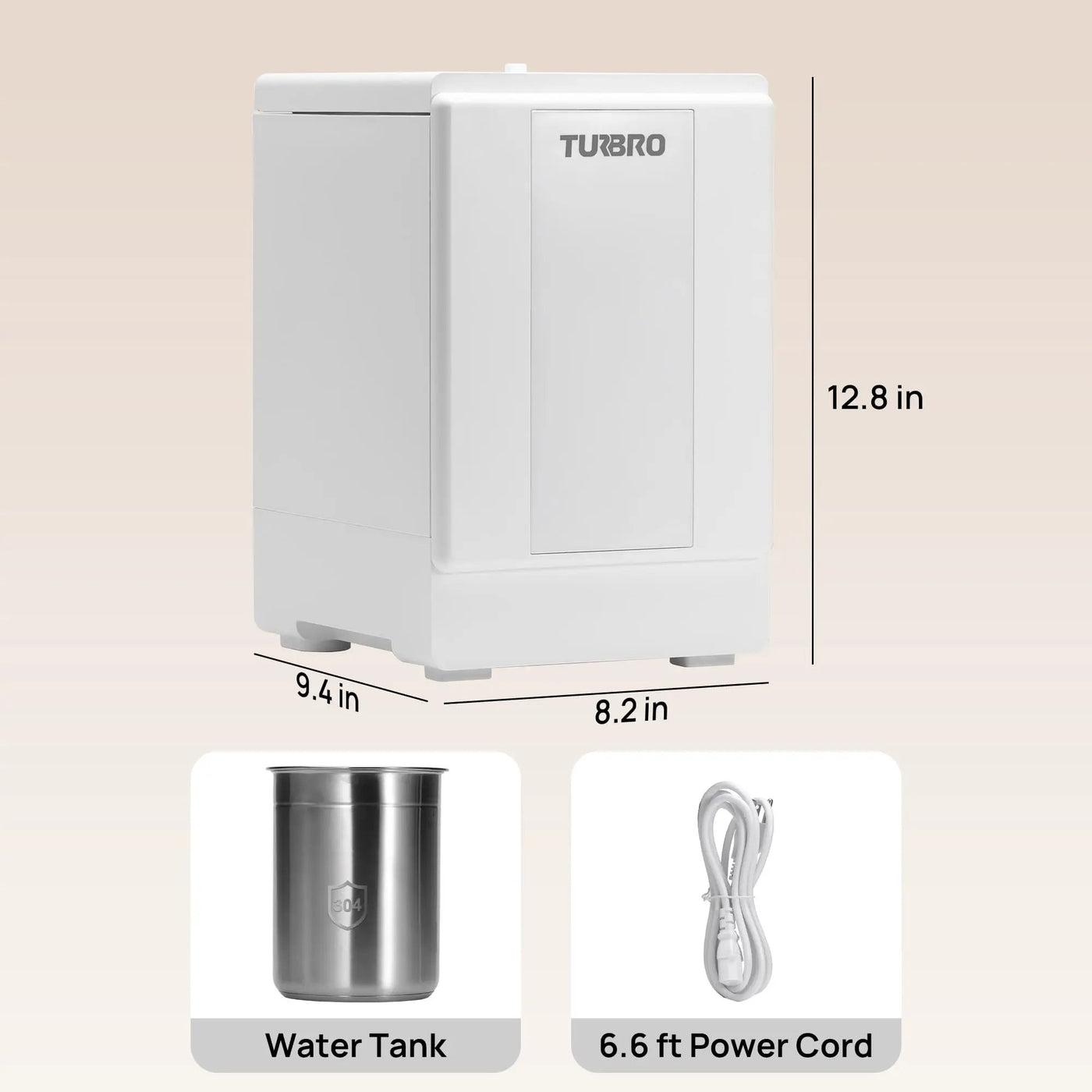Greenland 4L Stainless Steel Steam Warm Mist Humidifier by TURBRO