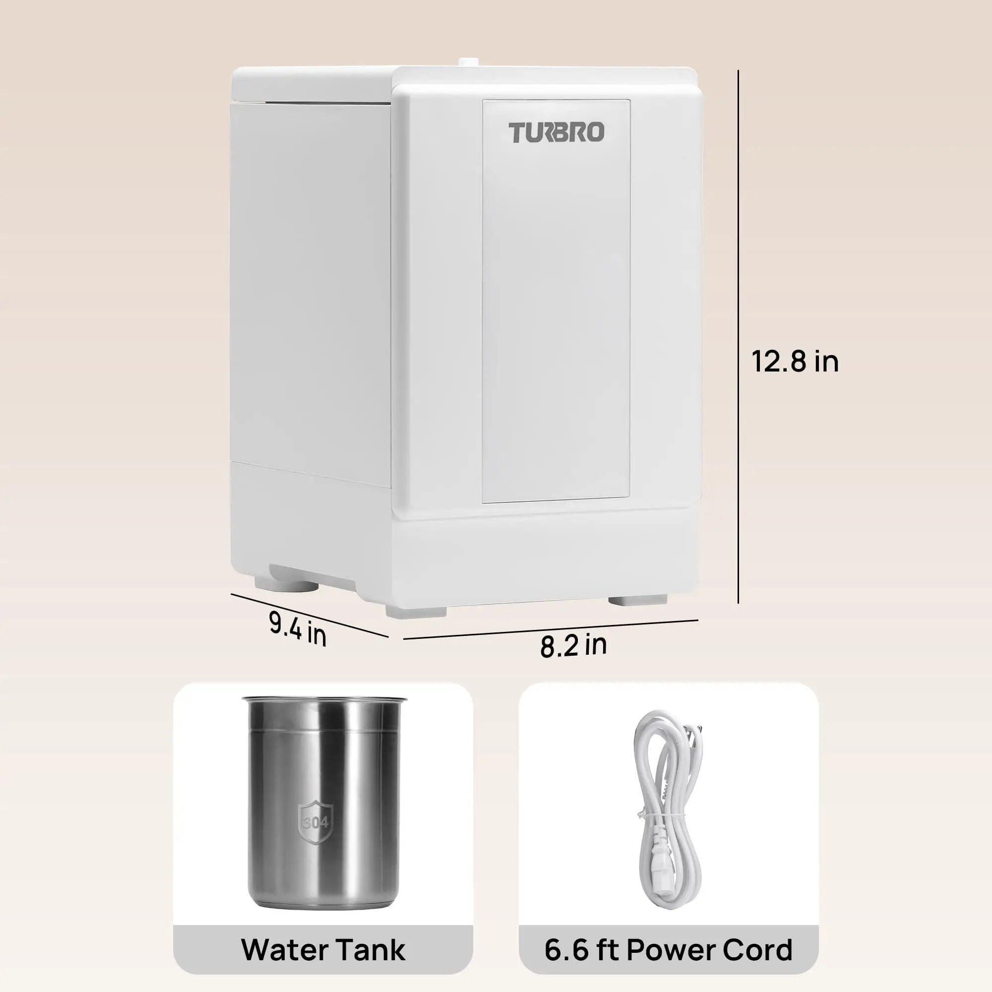 Greenland 4L Stainless Steel Steam Warm Mist Humidifier by TURBRO