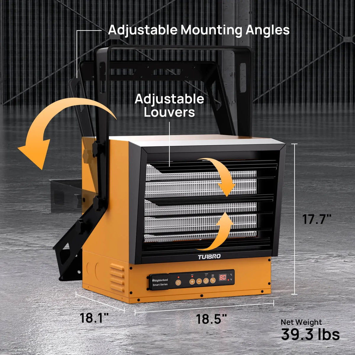 Neighborhood GH10K & GH15K Smart Garage Heater - WiFi Enable by TURBRO