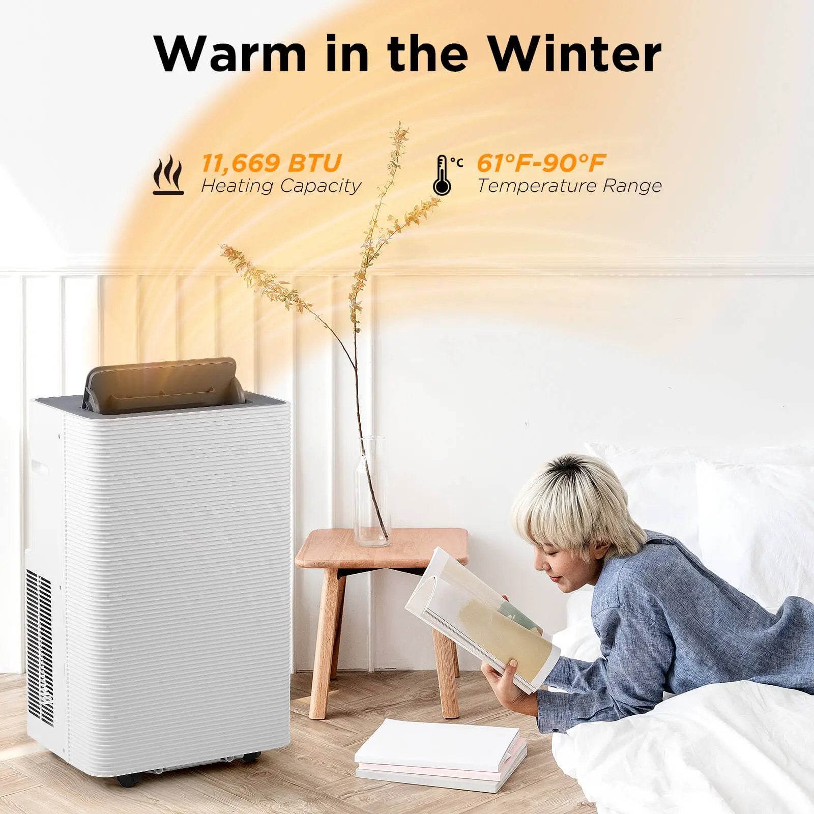 Finnmark 14,000 BTU WiFi Portable Air Conditioner by TURBRO