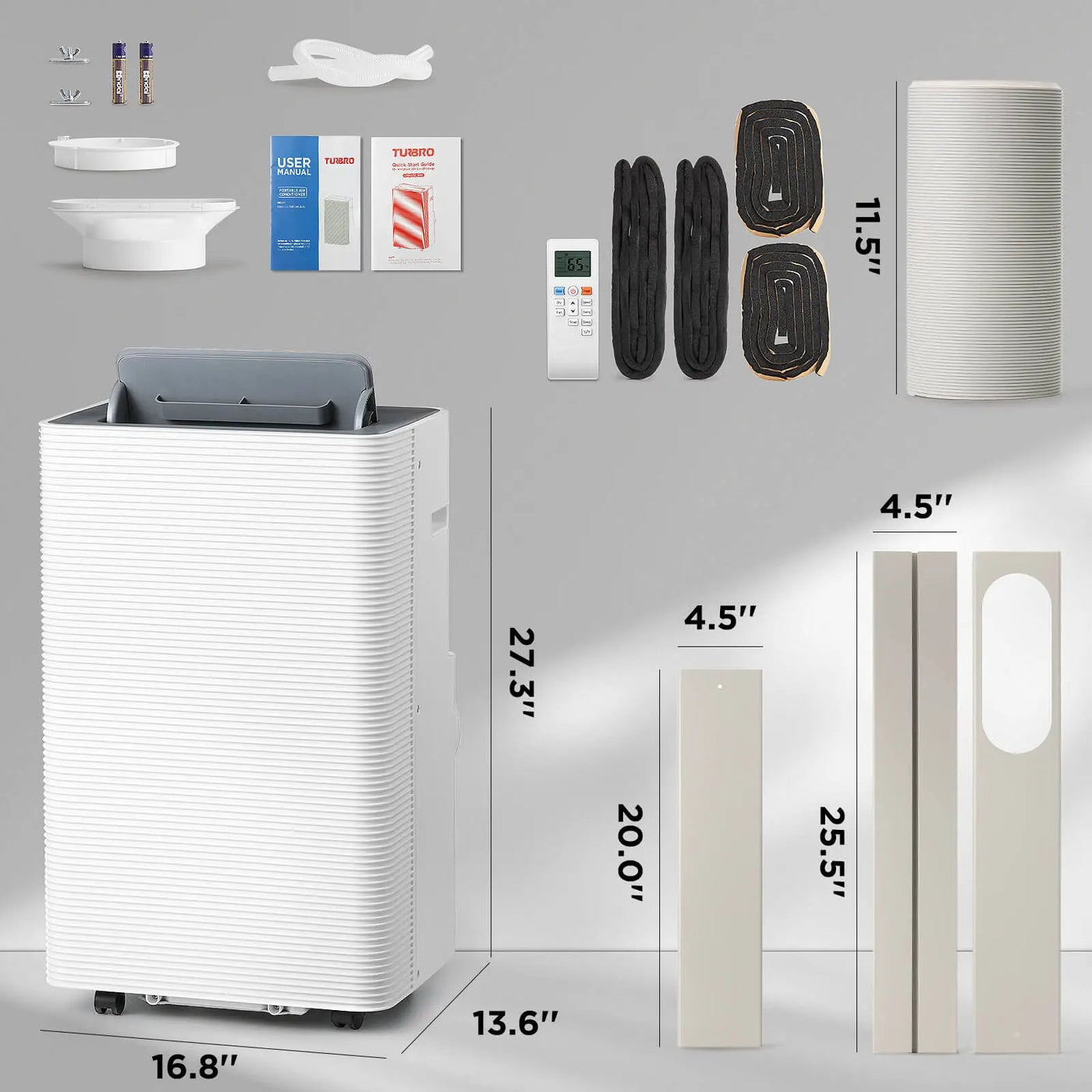 Finnmark 14,000 BTU WiFi Portable Air Conditioner by TURBRO