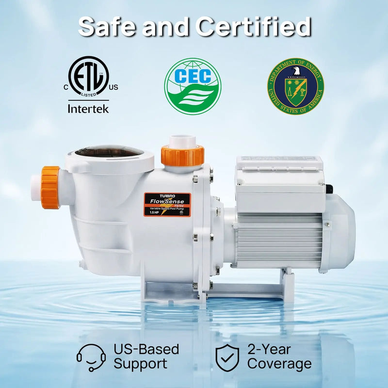 FlowSense Variable Speed Pool Pump, Above-Ground by TURBRO