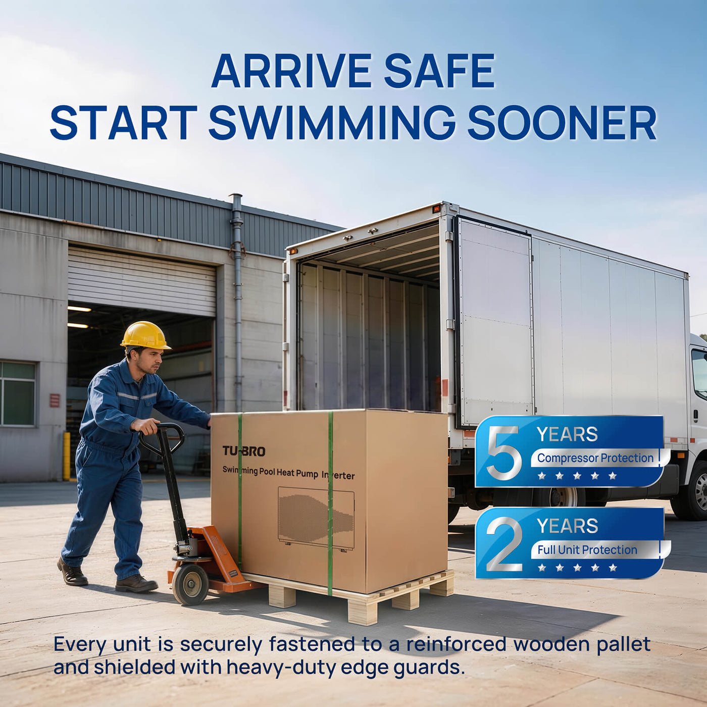 Beluga Inverter Pool Heat Pump, 33K/58K/100K BTU by TURBRO