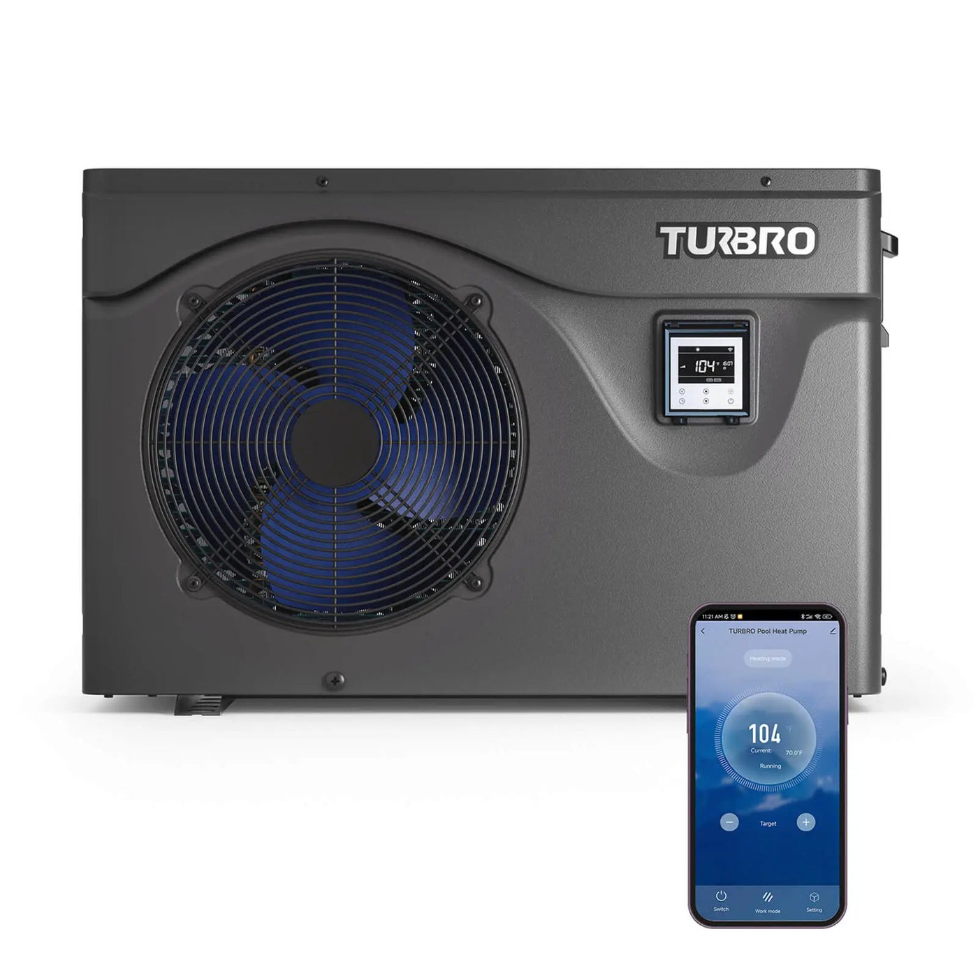 (Open Box) Beluga B50V/B75V Inverter Swimming Pool Heat Pump by TURBRO