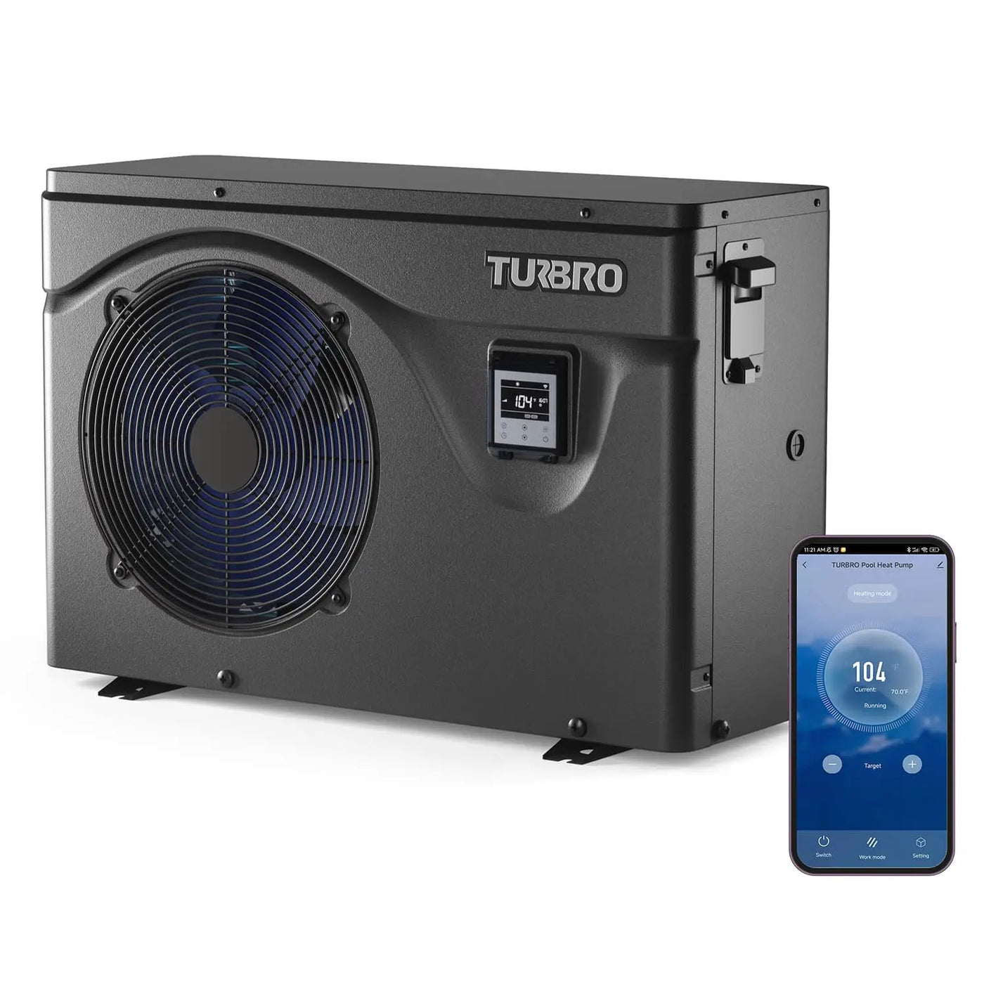 (Open Box) Beluga B50V/B75V Inverter Swimming Pool Heat Pump by TURBRO