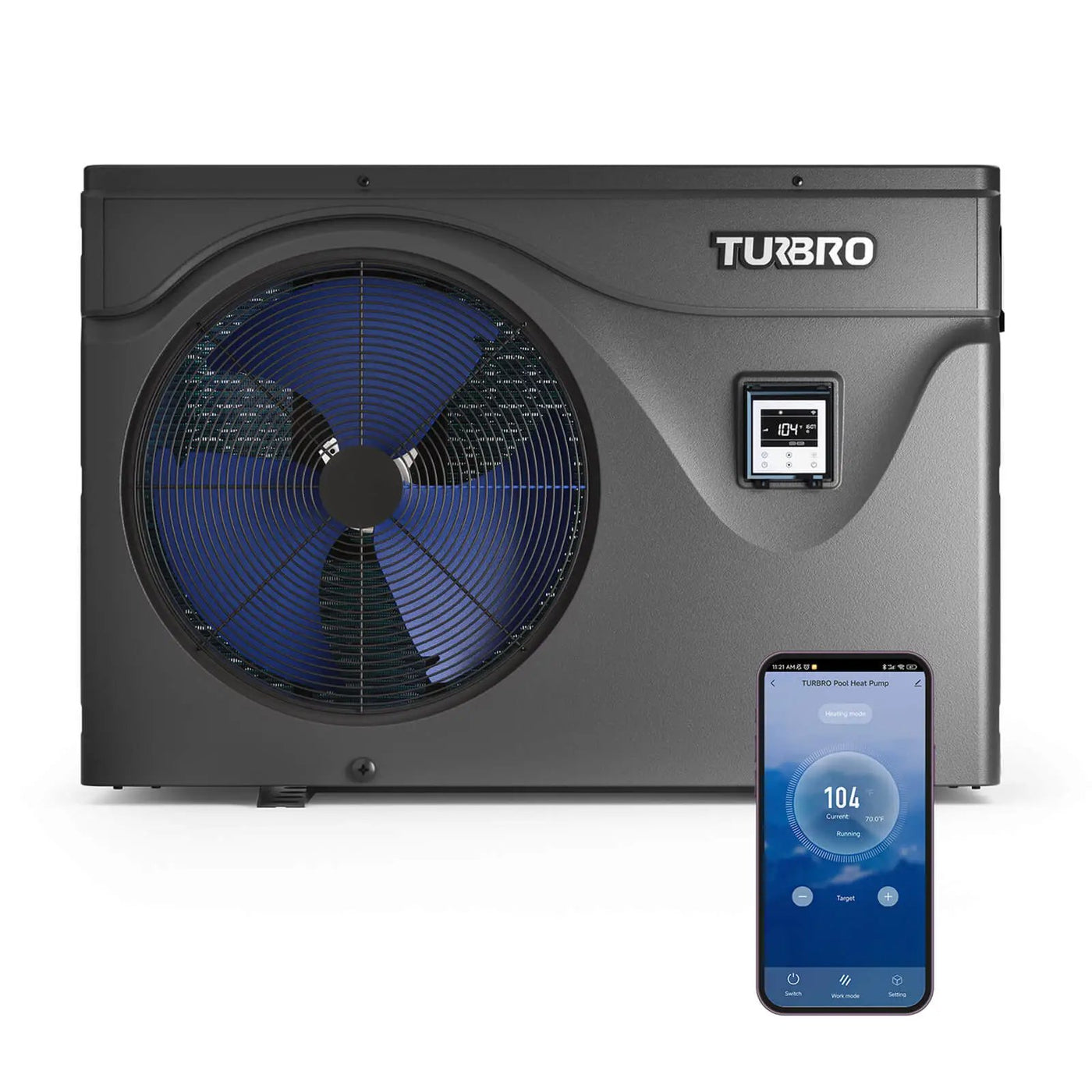 (Open Box) Beluga B50V/B75V Inverter Swimming Pool Heat Pump by TURBRO