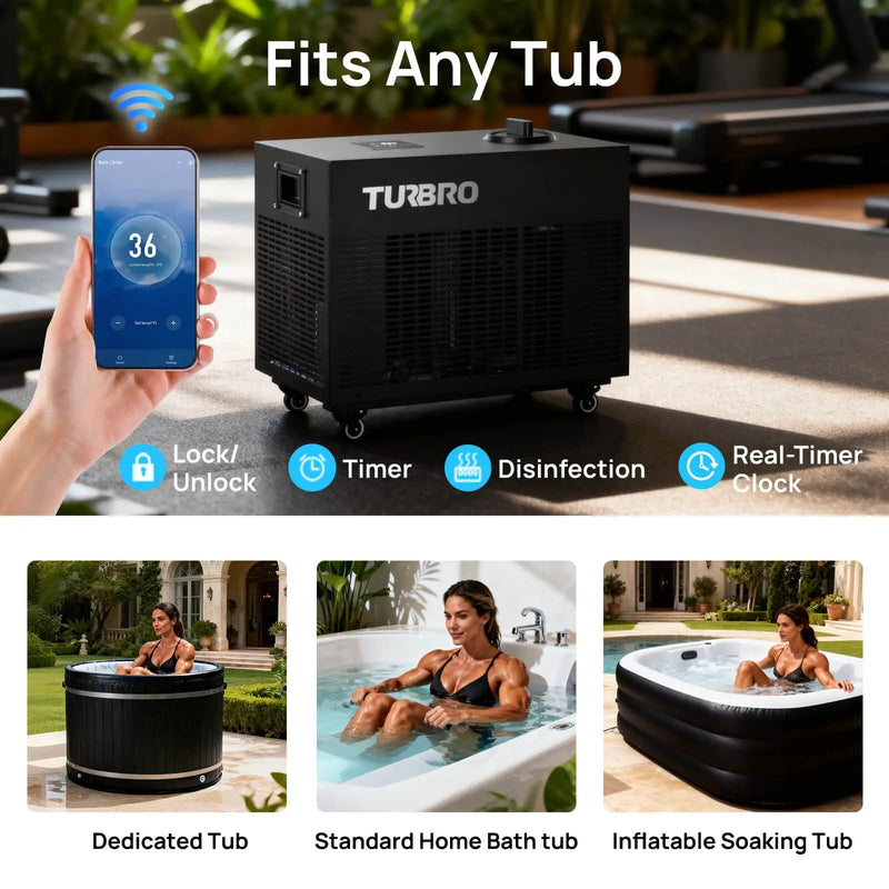 Frostcore Ice Bath Water Chiller for Cold Plunge by TURBRO