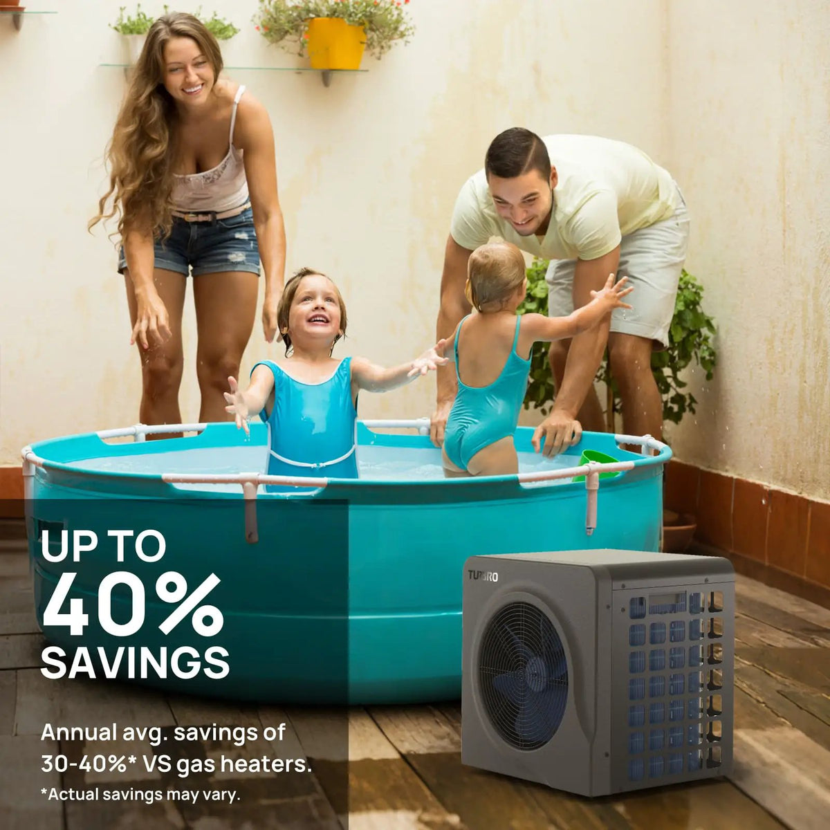 Manatee Pool Heat Pump, 18K BTU by TURBRO