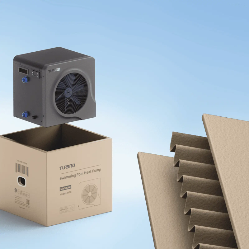 (Open Box) Manatee M18 Swimming Pool Heat Pump by TURBRO