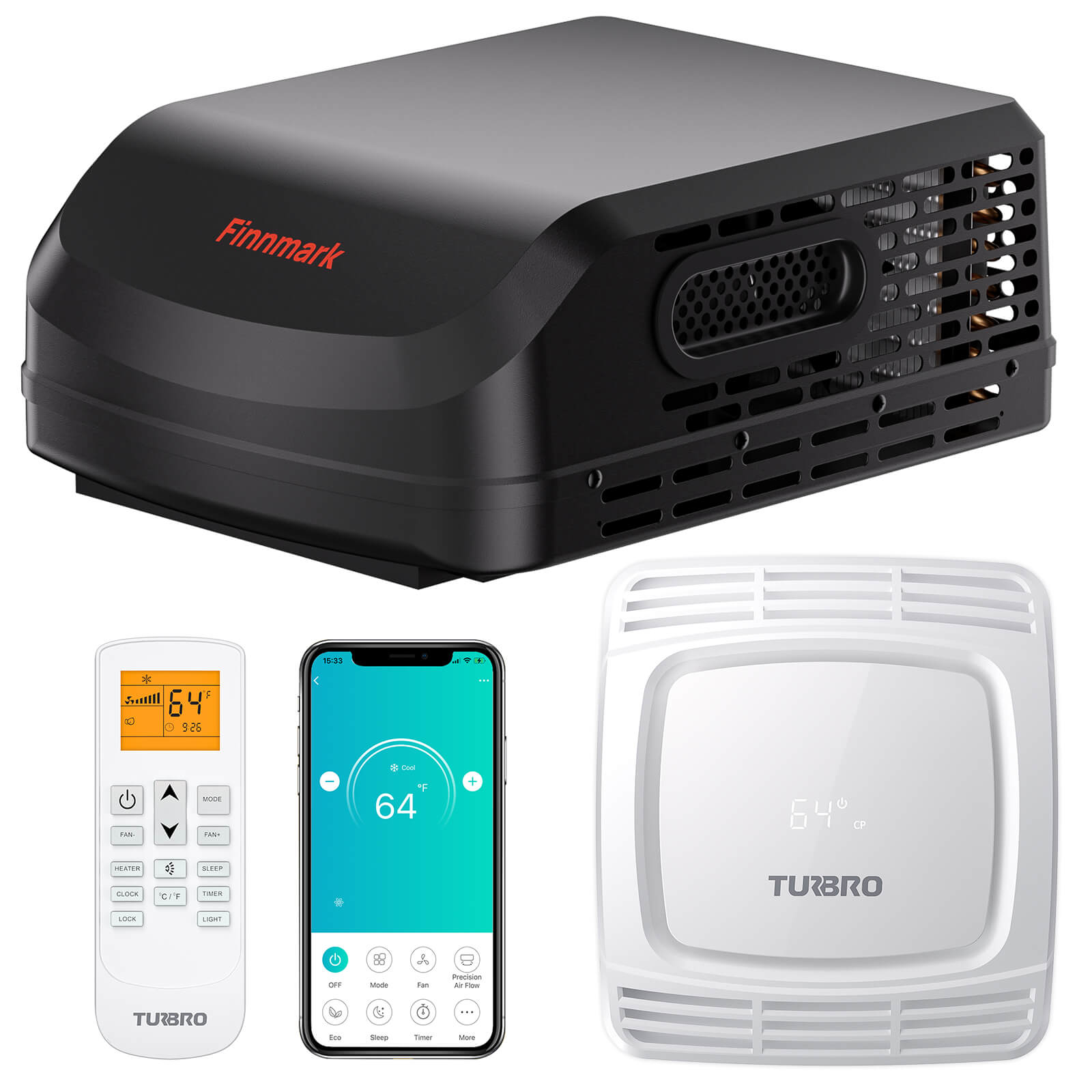 (Open Box) Finnmark 15,000 BTU RV Air Conditioner by TURBRO