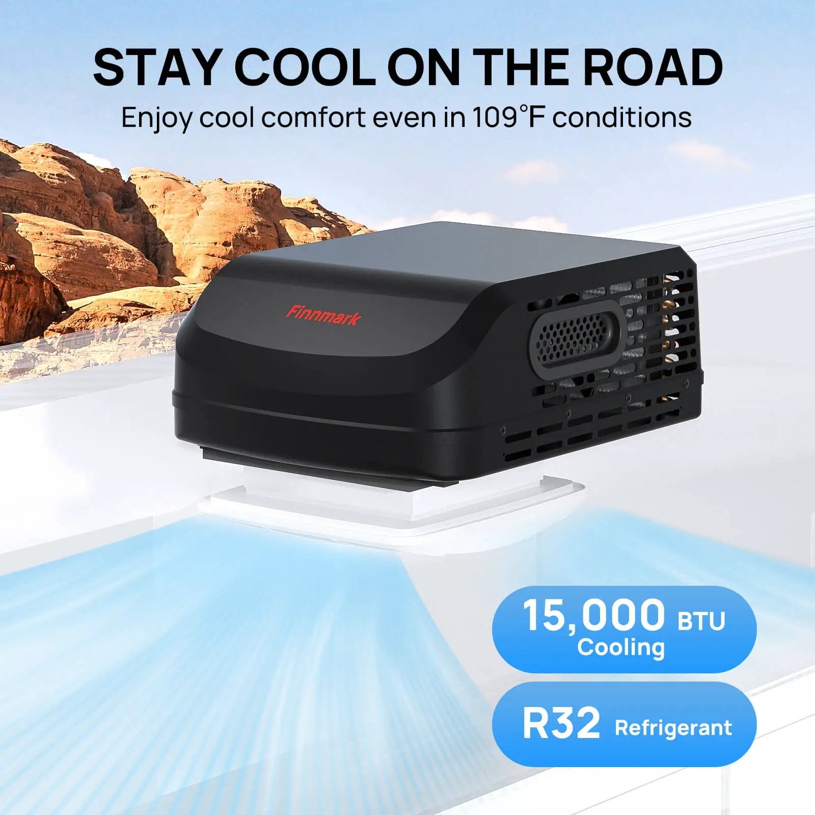 (Open Box) Finnmark 15,000 BTU RV Air Conditioner by TURBRO