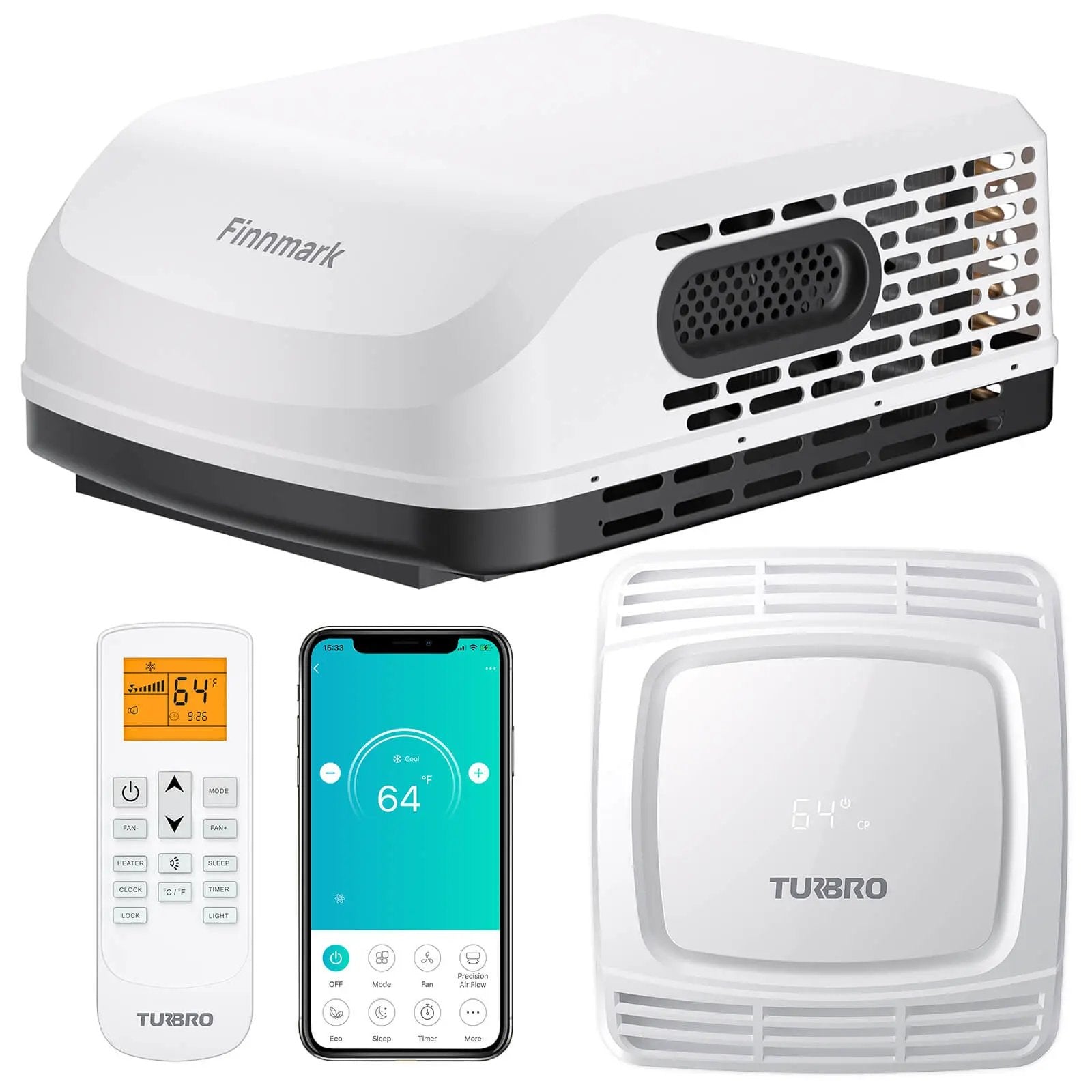 (Open Box) Finnmark 15,000 BTU RV Air Conditioner by TURBRO