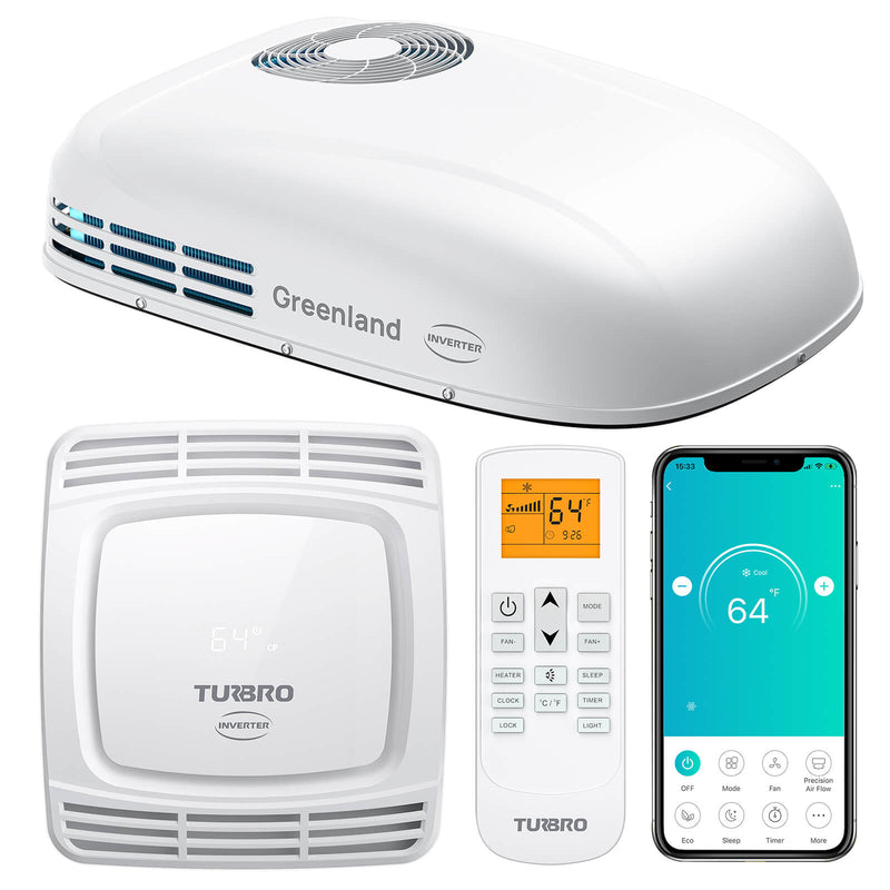 Greenland 3,600W 220-240V Inverter RV Air Conditioner (European Version) by TURBRO