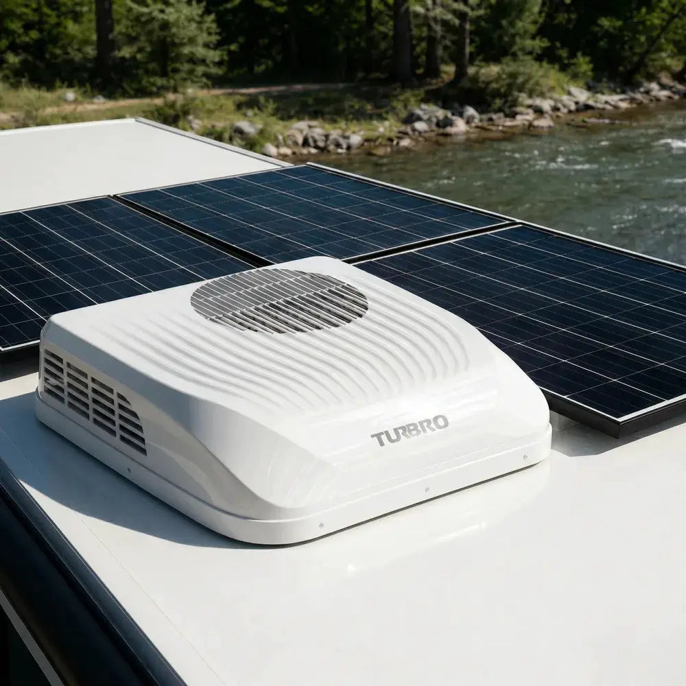 Greenland 9,000 BTU 12V DC Inverter Rooftop RV Air Conditioner by TURBRO