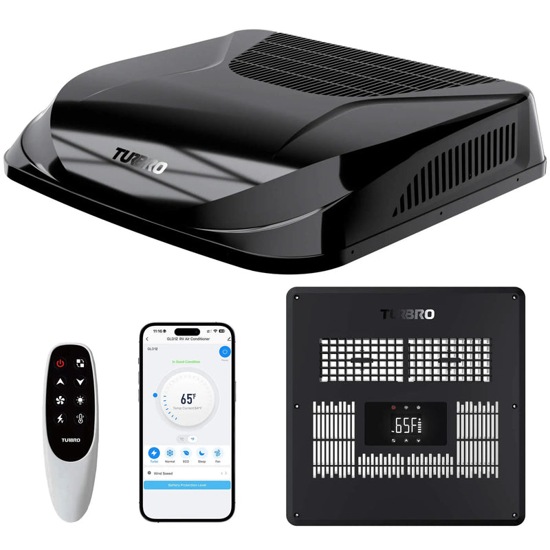 Greenland 12,000 BTU 12V DC Inverter Rooftop RV Air Conditioner by TURBRO