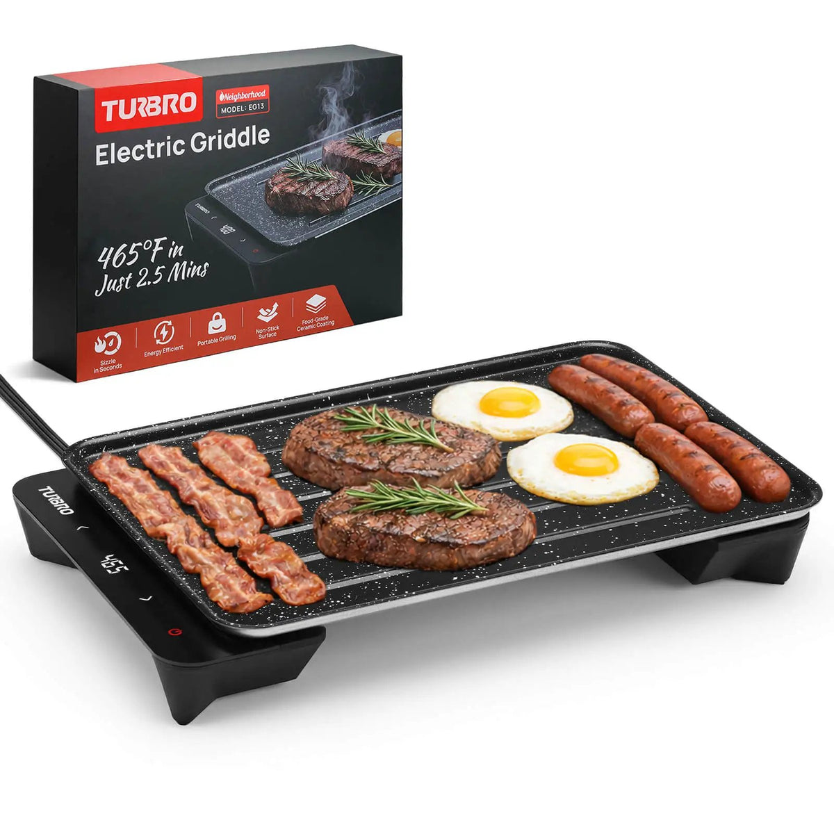 Neighborhood EG13 Electric Griddle by TURBRO