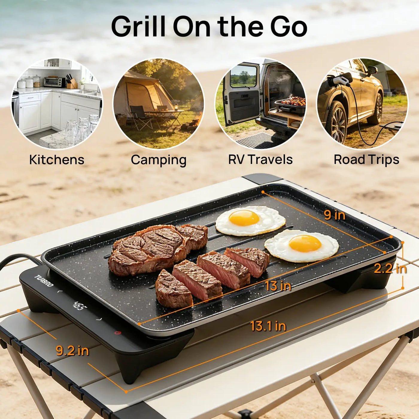 Neighborhood EG13 Electric Griddle by TURBRO