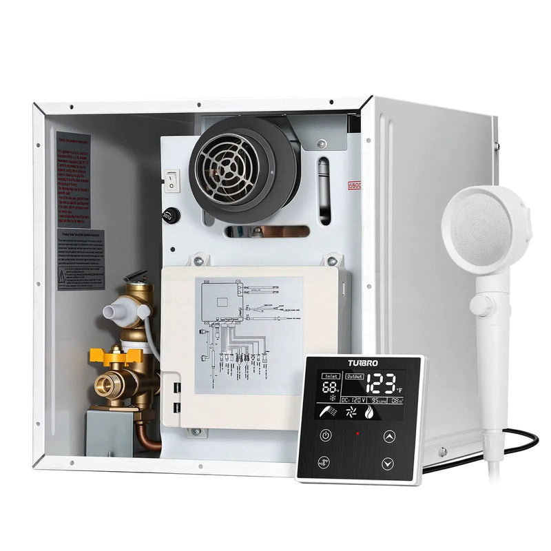 Rotorua 65K BTU RV Tankless Propane Water Heater, Unit Only by TURBRO
