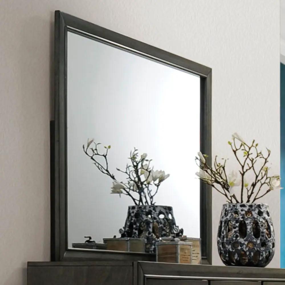 Carine II - Mirror - Gray by Unique Piece Furniture