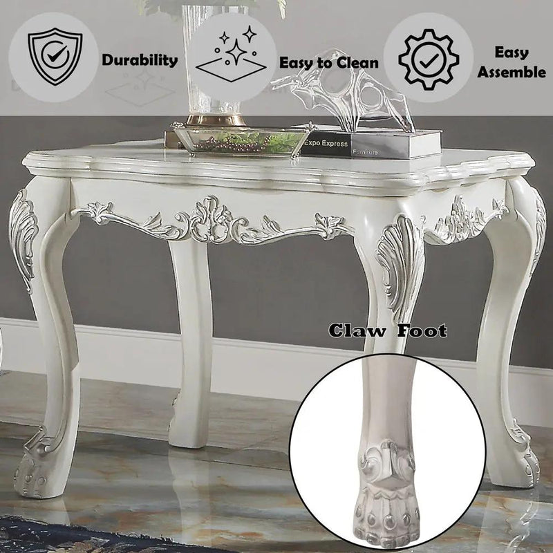 Dresden - End Table - Bone White by Unique Piece Furniture