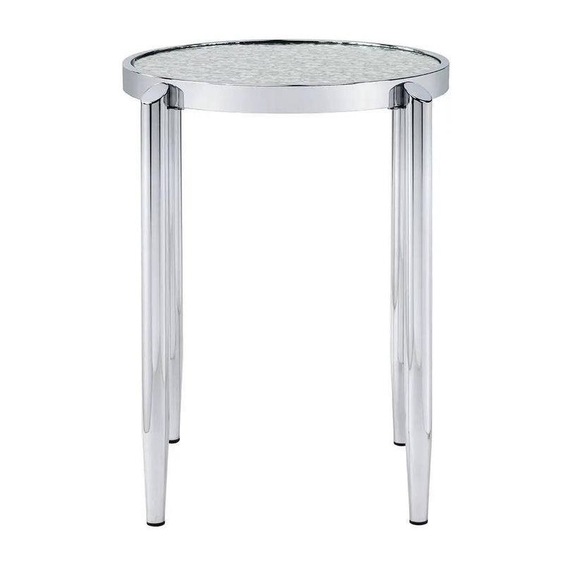 Abbe - End Table - Glass & Chrome by Unique Piece Furniture