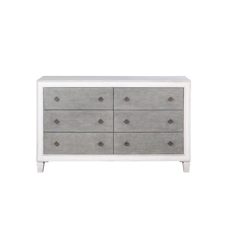 Katia Weathered Dresser - White by HouseOfZazla
