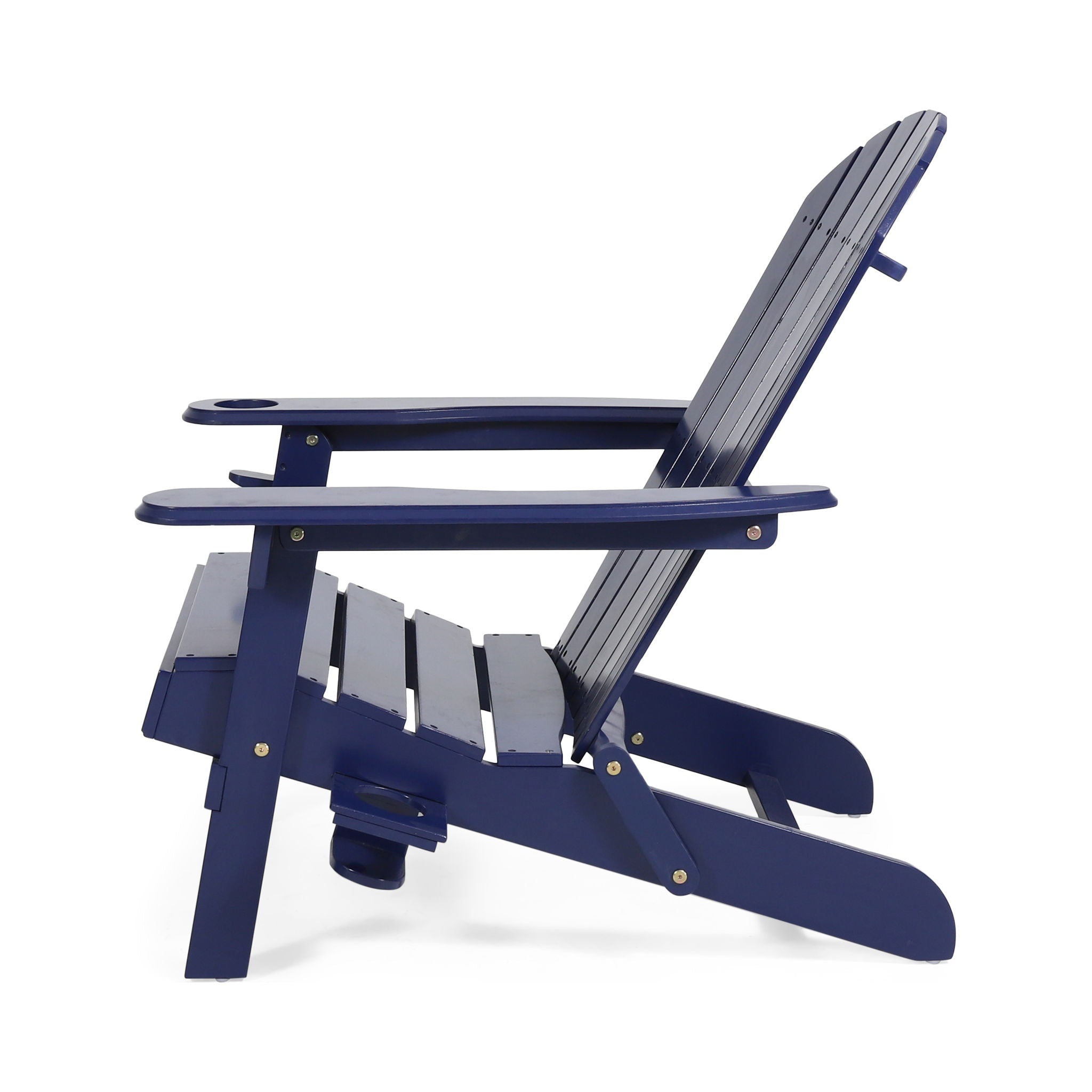 Zenithia Outdoor Foldable Adirondack Chair with 2 Cup Holders by HouseOfZazla